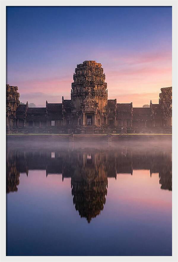 Angkor Wat Reflected At Dawn