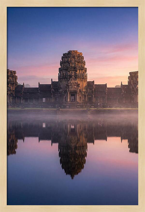 Angkor Wat Reflected At Dawn