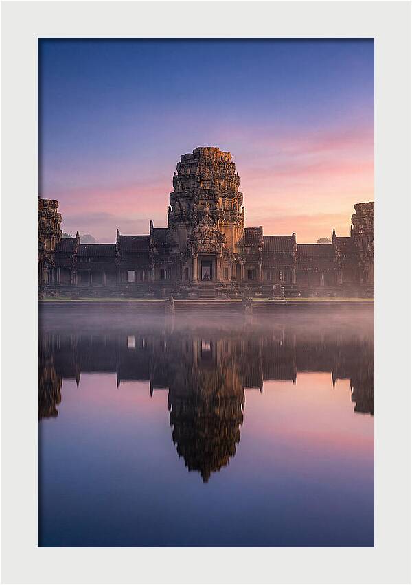 Angkor Wat Reflected At Dawn