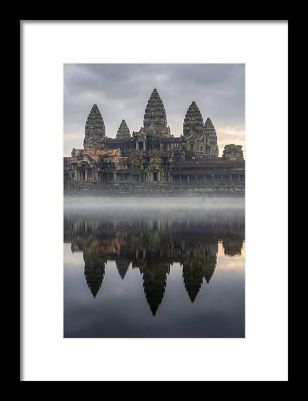 Angkor Wat Reflected At Sunrise