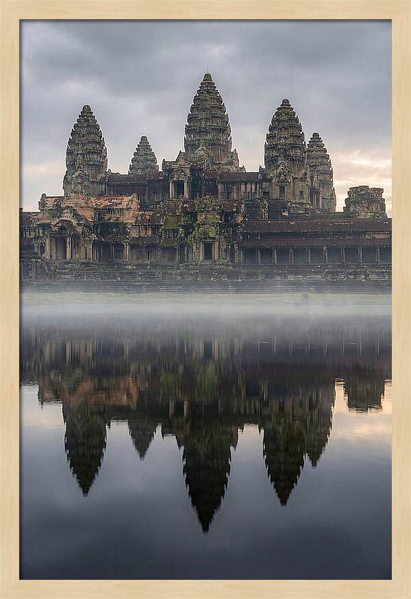 Angkor Wat Reflected At Sunrise