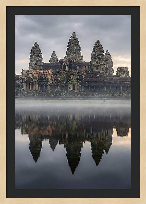 Angkor Wat Reflected At Sunrise