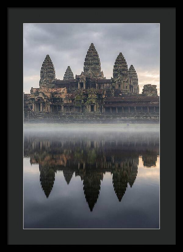 Angkor Wat Reflected At Sunrise
