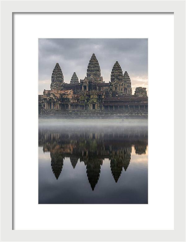 Angkor Wat Reflected At Sunrise