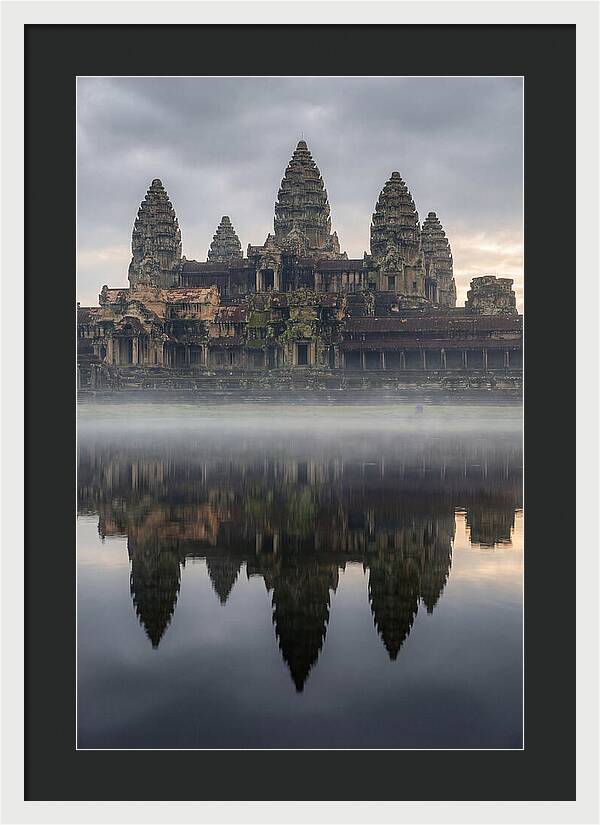 Angkor Wat Reflected At Sunrise