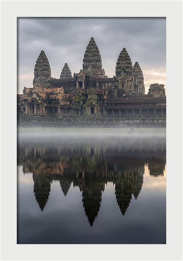 Angkor Wat Reflected At Sunrise