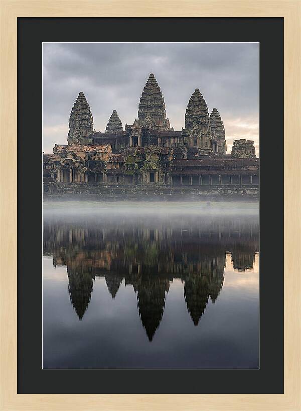 Angkor Wat Reflected At Sunrise