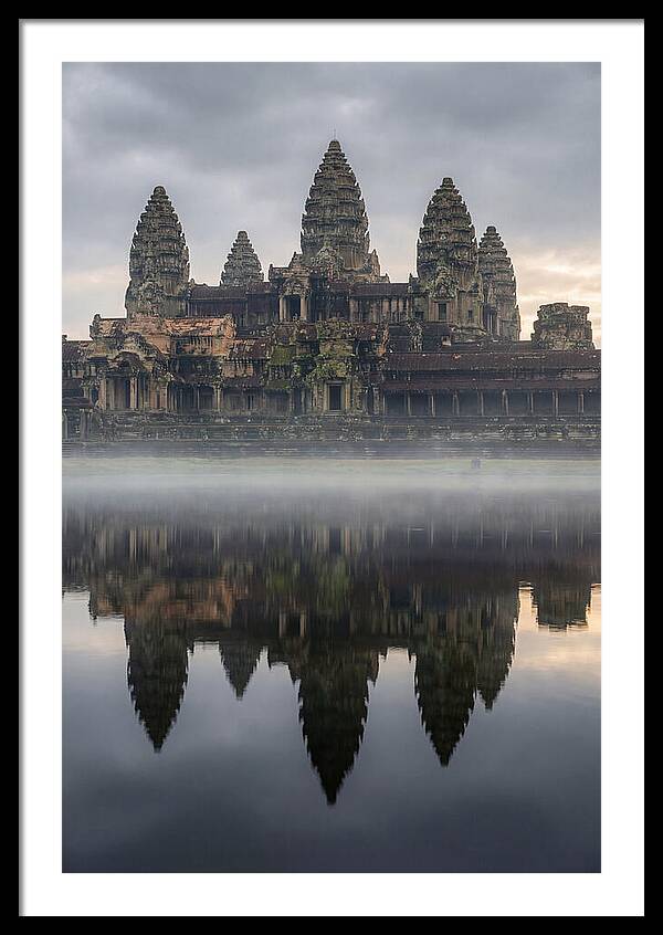 Angkor Wat Reflected At Sunrise