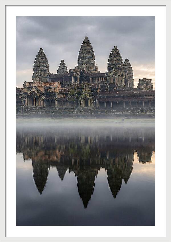 Angkor Wat Reflected At Sunrise