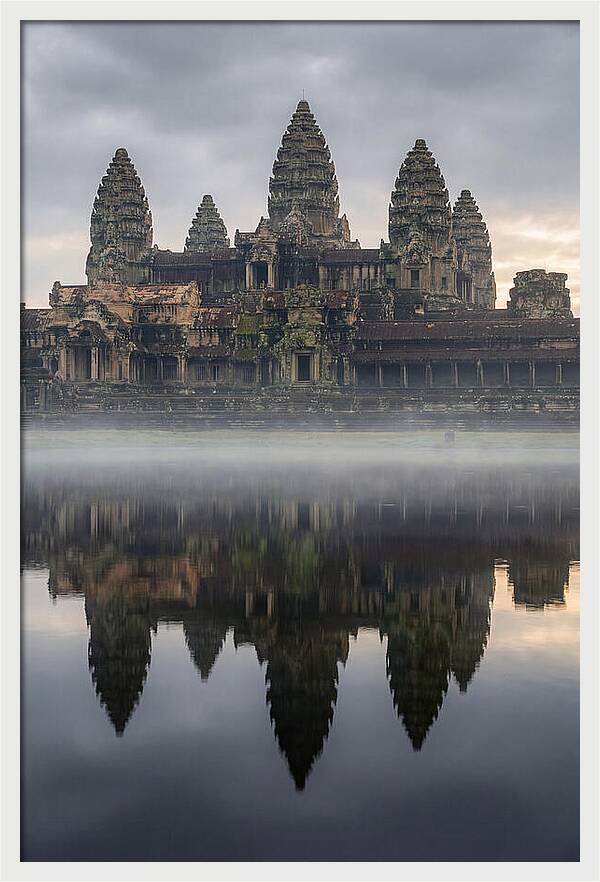 Angkor Wat Reflected At Sunrise
