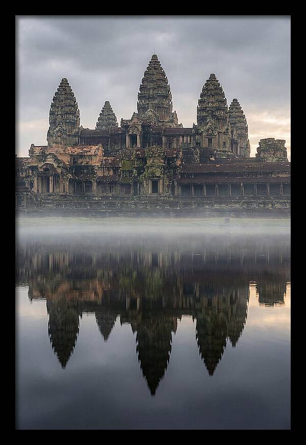 Angkor Wat Reflected At Sunrise