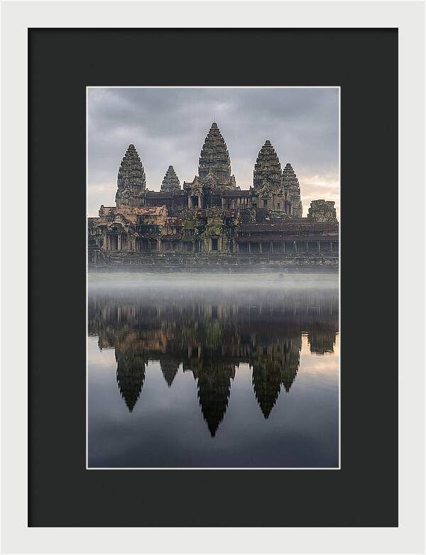 Angkor Wat Reflected At Sunrise