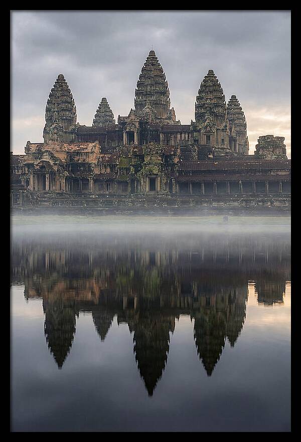Angkor Wat Reflected At Sunrise