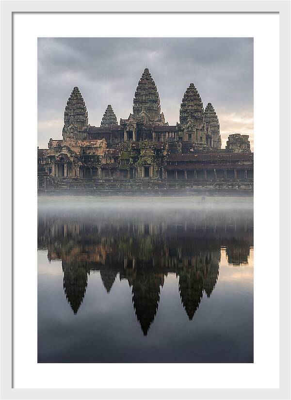 Angkor Wat Reflected At Sunrise