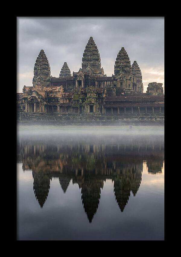 Angkor Wat Reflected At Sunrise