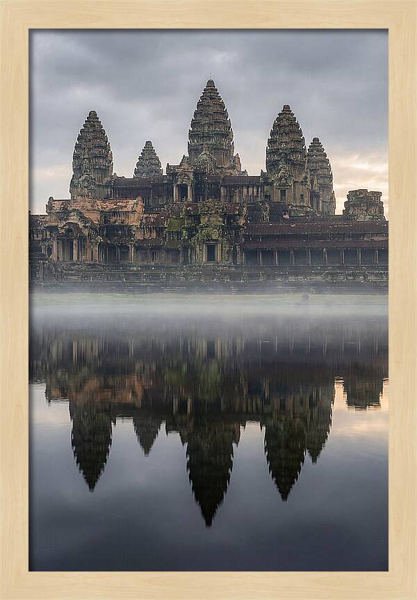 Angkor Wat Reflected At Sunrise