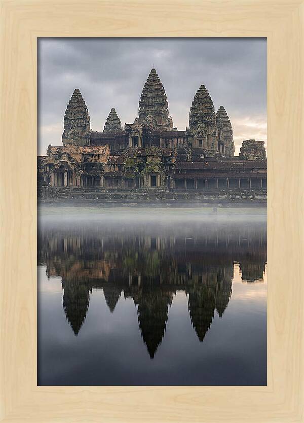 Angkor Wat Reflected At Sunrise