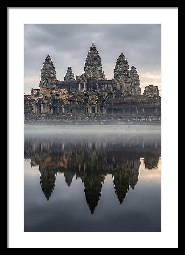 Angkor Wat Reflected At Sunrise