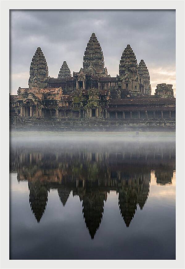 Angkor Wat Reflected At Sunrise