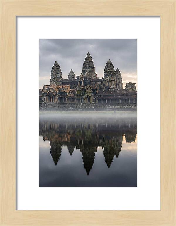 Angkor Wat Reflected At Sunrise
