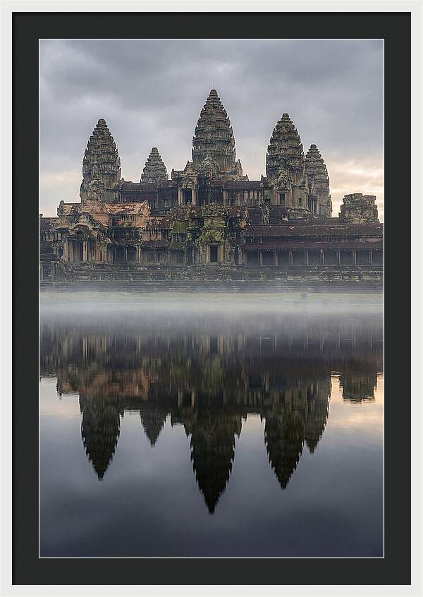 Angkor Wat Reflected At Sunrise