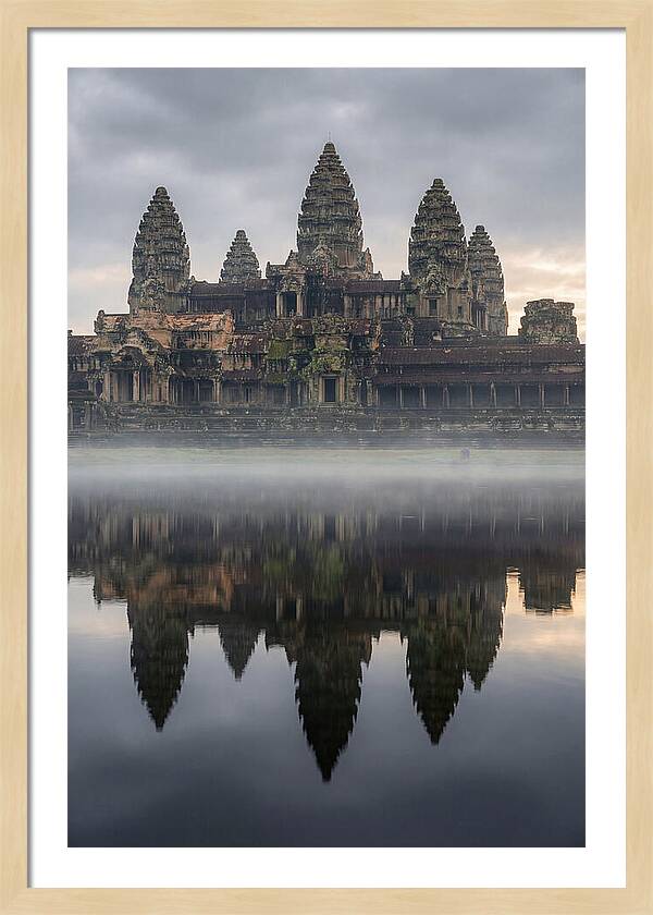 Angkor Wat Reflected At Sunrise