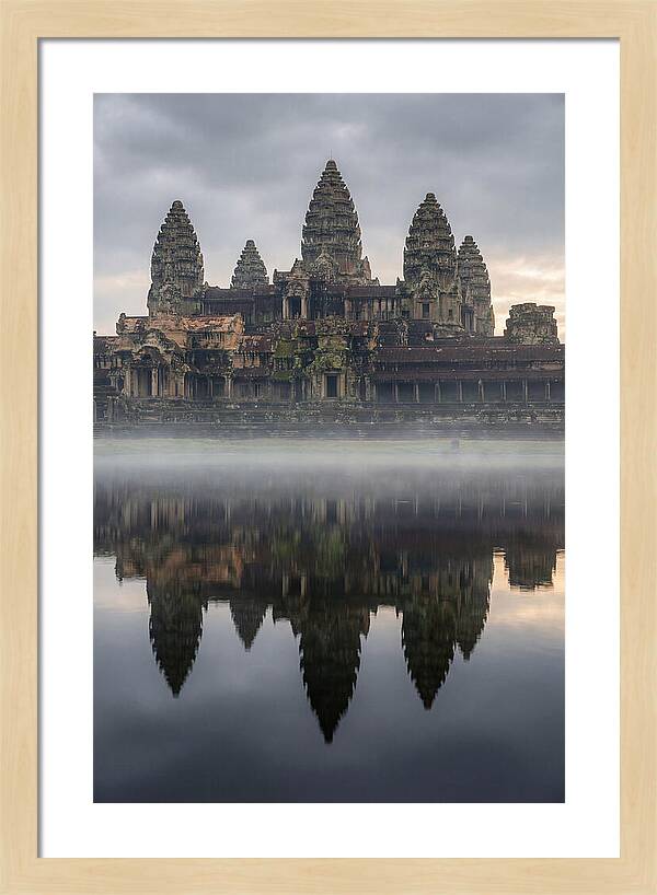Angkor Wat Reflected At Sunrise