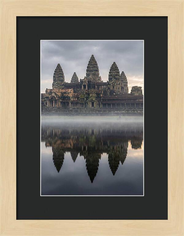 Angkor Wat Reflected At Sunrise