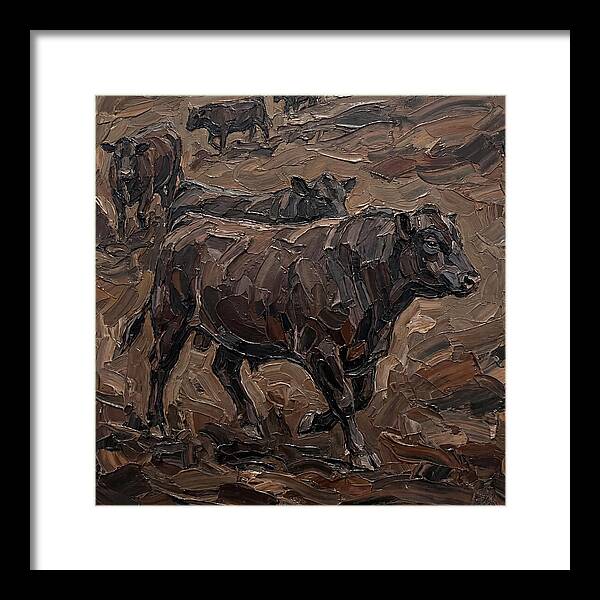 Angus Cattle In Earthy Tones