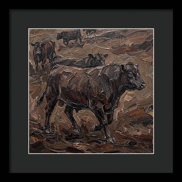 Angus Cattle In Earthy Tones