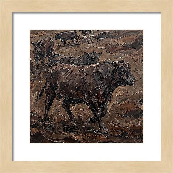Angus Cattle In Earthy Tones