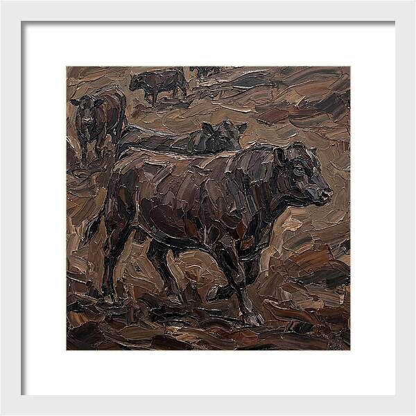 Angus Cattle In Earthy Tones