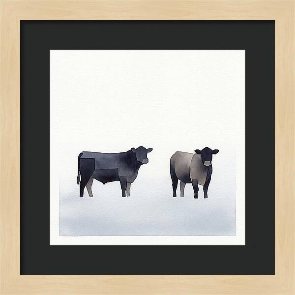 Angus Cattle Silhouettes