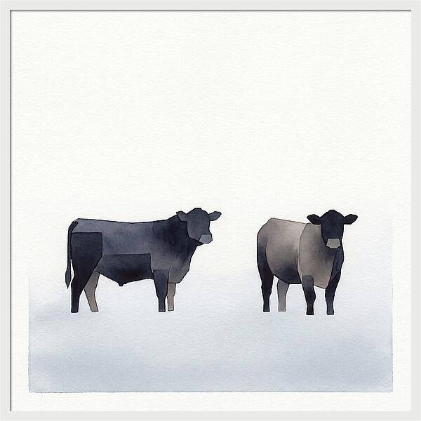 Angus Cattle Silhouettes