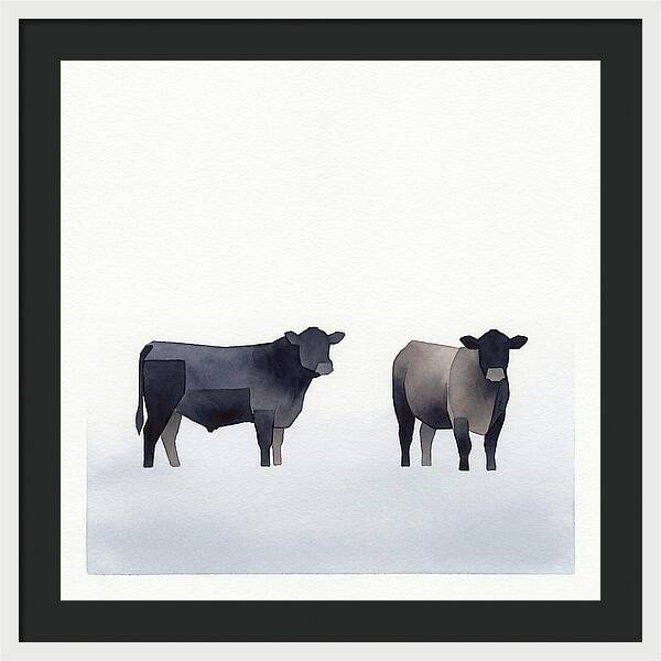 Angus Cattle Silhouettes
