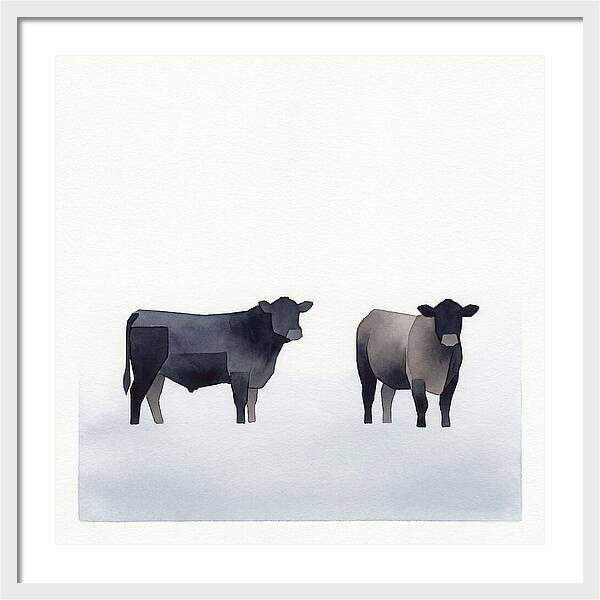 Angus Cattle Silhouettes