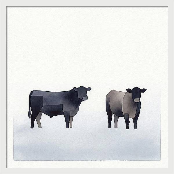 Angus Cattle Silhouettes