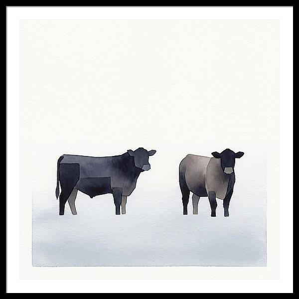 Angus Cattle Silhouettes