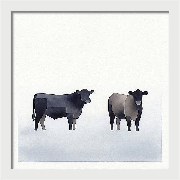 Angus Cattle Silhouettes
