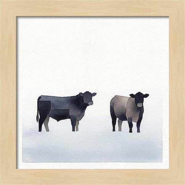 Angus Cattle Silhouettes