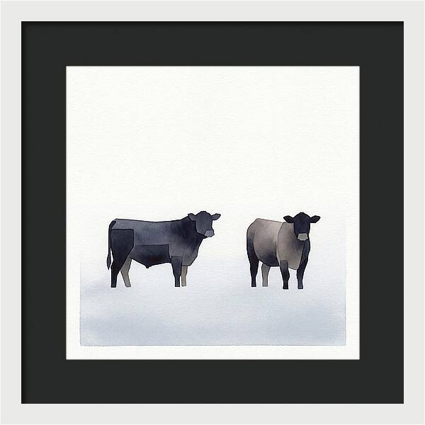 Angus Cattle Silhouettes