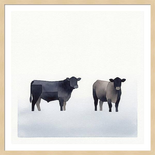Angus Cattle Silhouettes