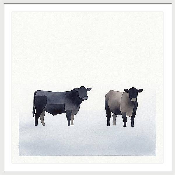 Angus Cattle Silhouettes