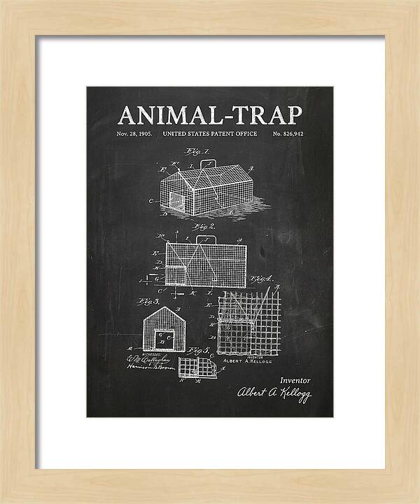 Animal Trap Chalkboard Patent Us826942a