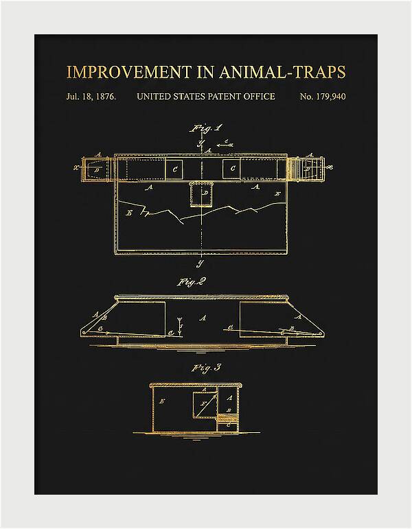 Animal Trap Gold Patent Us179940a