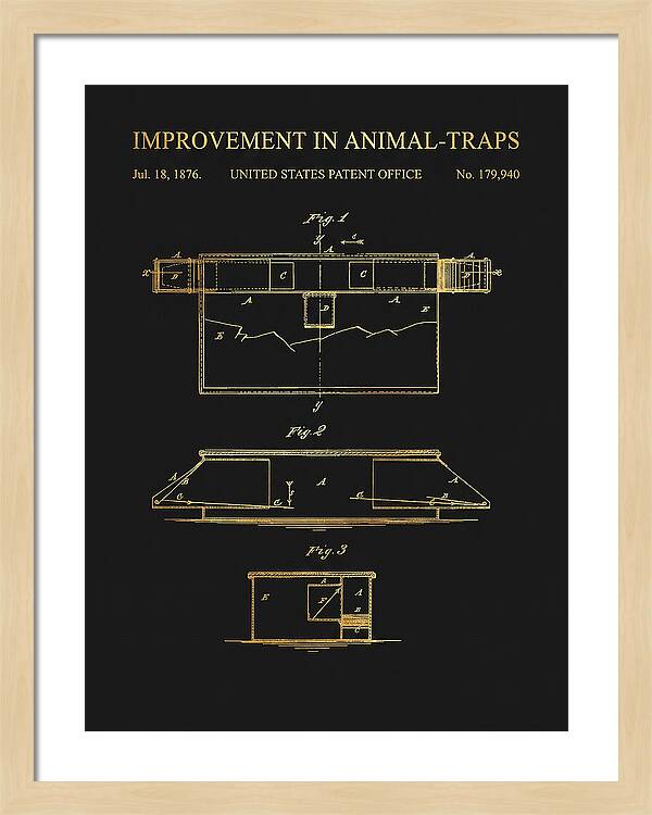 Animal Trap Gold Patent Us179940a