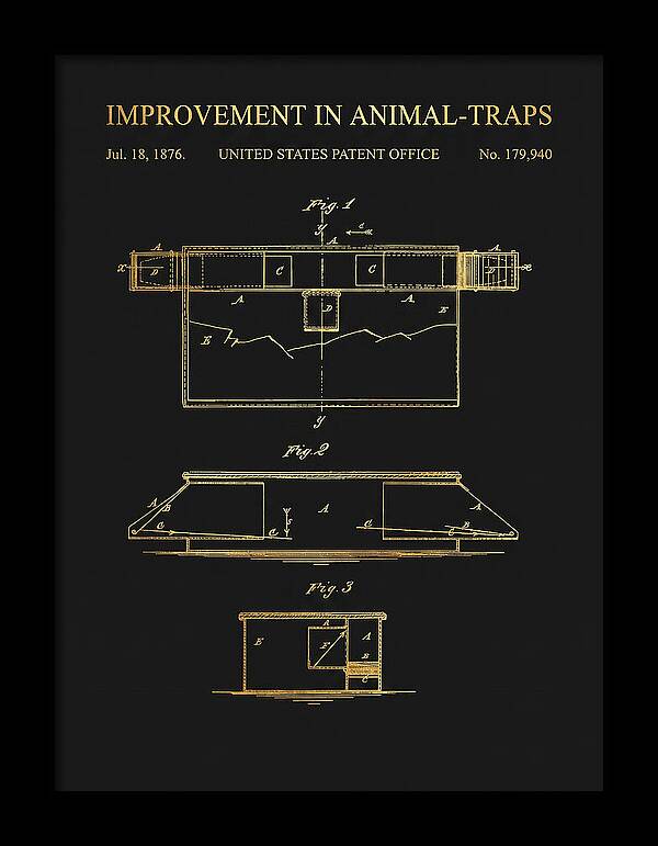 Animal Trap Gold Patent Us179940a