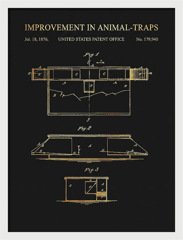 Animal Trap Gold Patent Us179940a