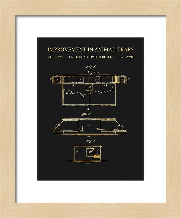 Animal Trap Gold Patent Us179940a