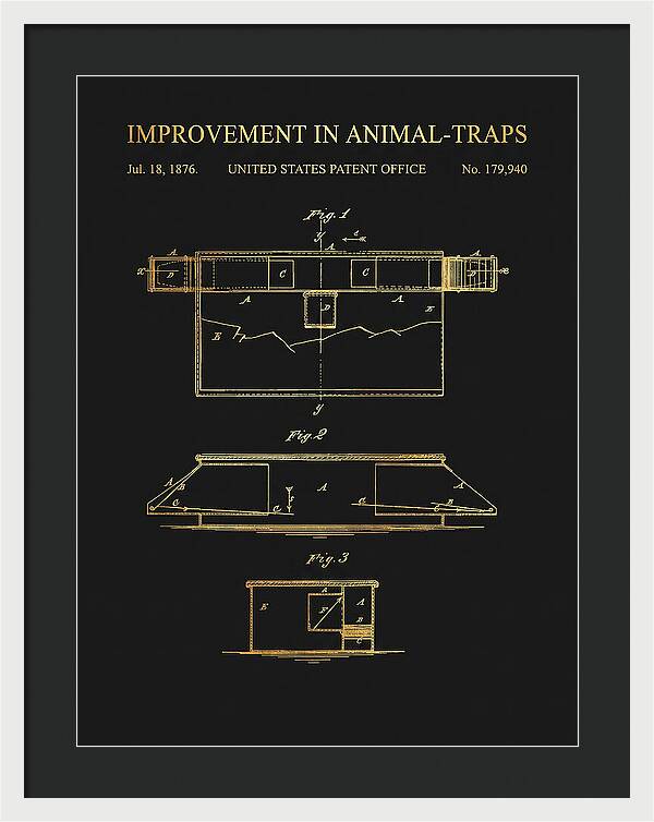 Animal Trap Gold Patent Us179940a